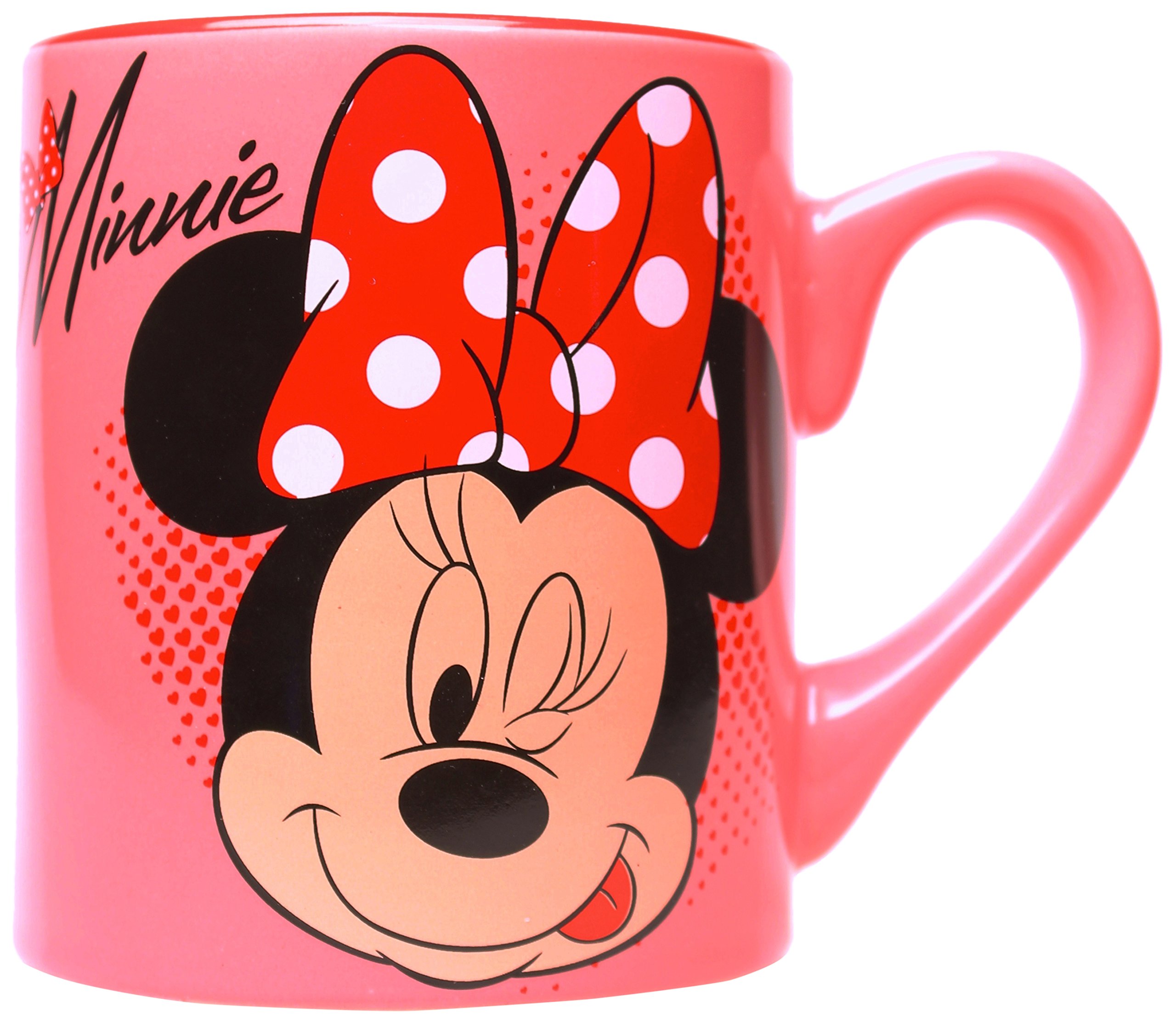 Silver Buffalo DL0532 Disney Minnie Winking Ceramic Mug, 14-Ounces