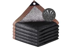 Shade Cloth, 95% Garden Sun Shade Cloth Black Sunblock Shade Net UV Resistant Shade Netting with Grommets for Plant Pergola P