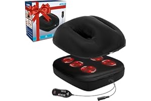 CuPiLo Upgraded Shiatsu Foot Massager with Heat, FSA HSA Eligible Foot Warmer for Circulation and Plantar Fasciitis Relief, Masssager for Feet Back Leg, Footrest,Gifts for Women Men