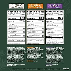 ALOHA Organic Plant Based Protein Bars - 6 Flavor