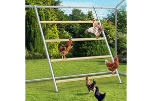 ORANLAND Chicken Coop Roosting Perch,Perfect for Backyard Poultry,Chicken Perch Essentials,Easy to Assemble&Clean,Farm Chicken Toys (56" L x 41.5" W)