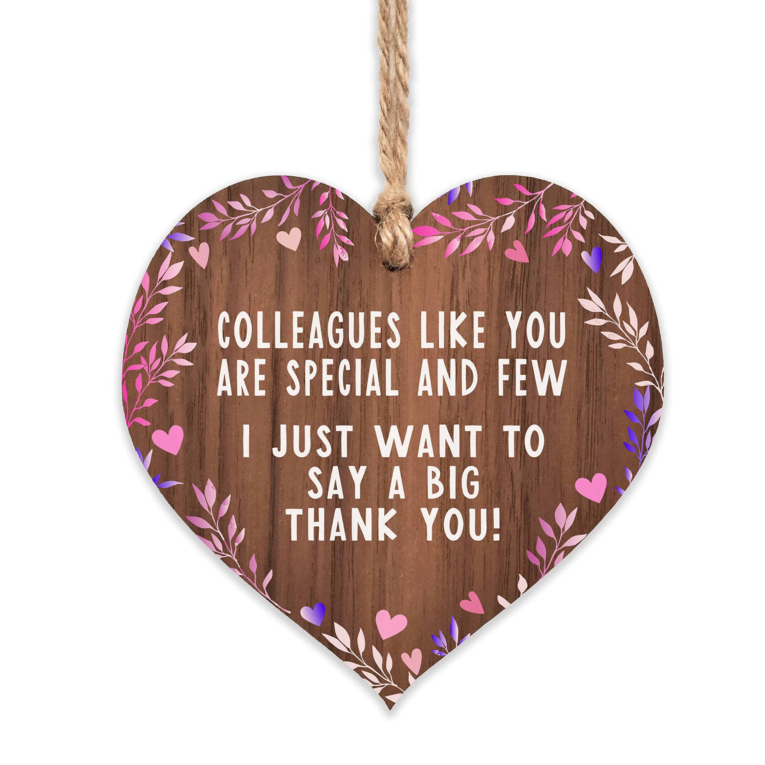 Colleague present | office gift leaving gifts for friend | thank you presents | new job hanging hearts friends plaque signs | friendship present uk | her girls woman