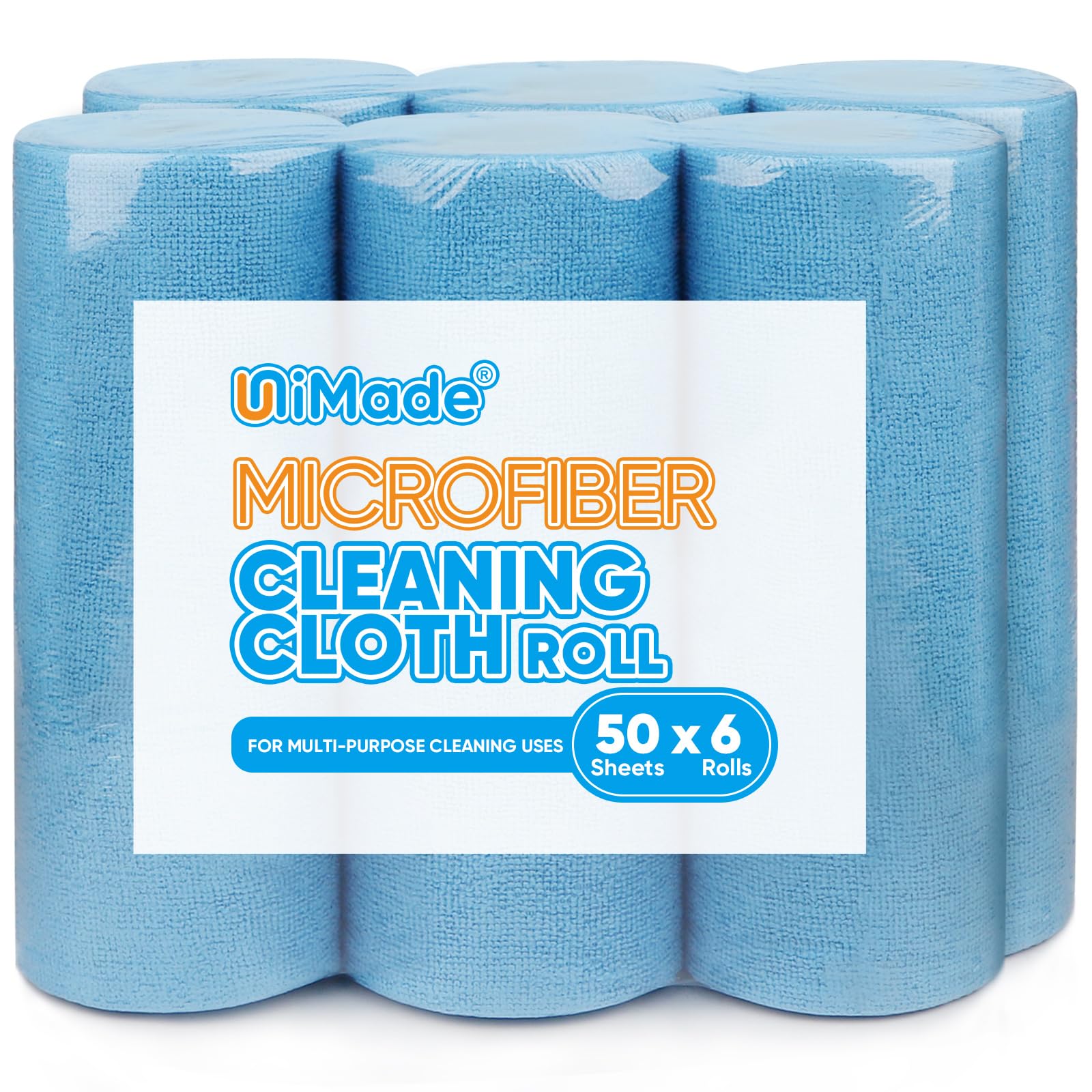 Photo 1 of UNIMADE Microfiber Cleaning Cloth, 300 Sheets Shop Towels Commercial Grade Washcloths Lint-Free Work Rags Bulk Towels for Cars Mechanic Restaurant Garage Housekeeping, 11.5"x 11.5", Blue