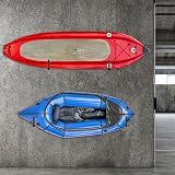 QWORK 4 Pcs Garage Ladder Kayak Storage Hooks 39cm Heavy Duty Wall Mounted 30KG view 4