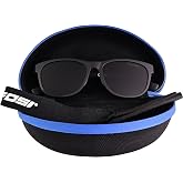Tifosi Swank Sunglasses Bundle with Case &amp; Eyewear Strap | 100% UVA/UVB, shatterproof polycarbonate. Includes hard case &amp; strap, hydrophilic nose pads. For running &amp; lifestyle.