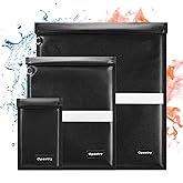 3Pack Faraday Bags for Phones & Tablets & Laptops, Faraday Key Fob Protector Anti-Theft Anti-Tracking, Fireproof & Waterproof Faraday Bag, RFID Signal Blocker Faraday Cage with Reflective Strip