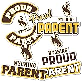 Desert Cactus University of Wyoming Sticker UWYO Cowboys Vinyl Decal Laptop Water Bottle Car Scrapbook 11x8.02 Sheet (Proud Parent Sheet)
