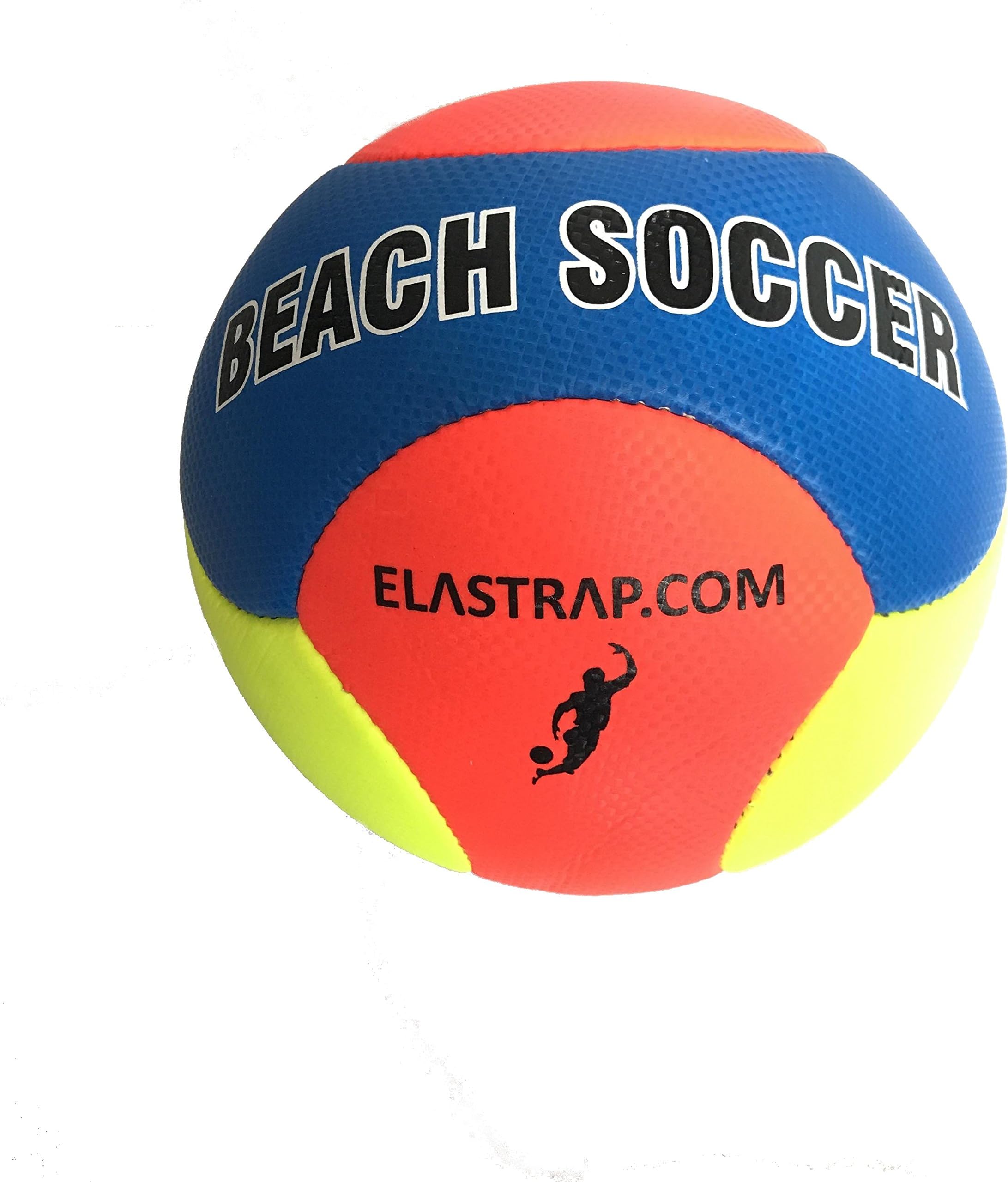 Beach Soccer Elastrap Ball - Sports Beach Football - Official Inflatable Ball - Lightweight - Durable