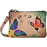 Anna by Anuschka Women's Hand-Painted Genuine Leather Coin Purse