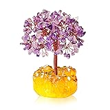 YATSKIA Amethyst Healing Crystals Copper Money Tree
