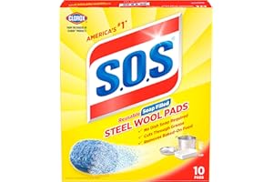 S.O.S 98014 Steel Wool Soap Pad (10 Count)