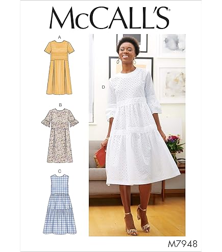 Amazon.com: Sewing Step By Step Fit-and-Flare Dress Pattern, Size 4-22 :  Arts, Crafts & Sewing