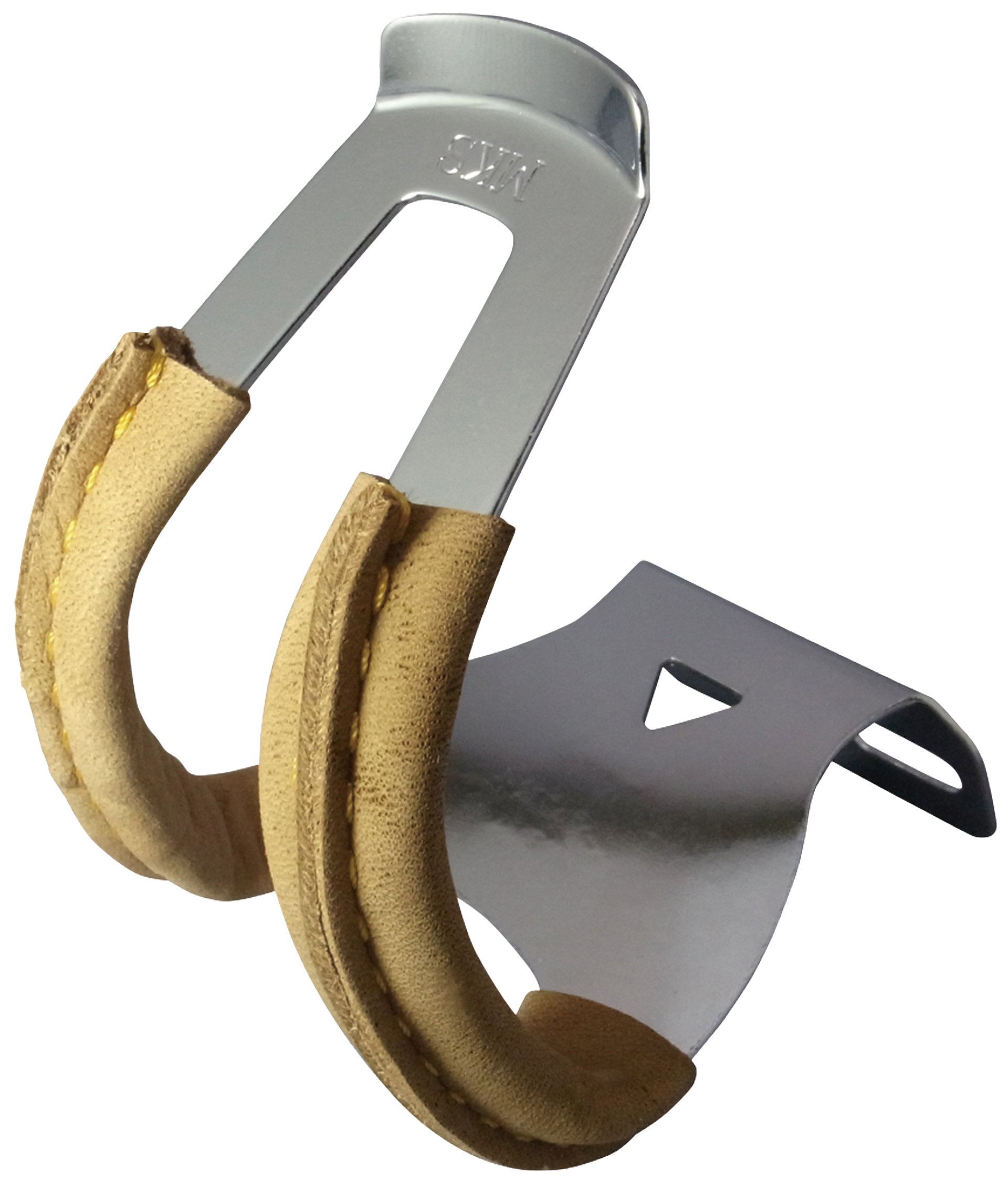 MKS Half Clip Steel - Deep - With Leather, Metallic, One Size