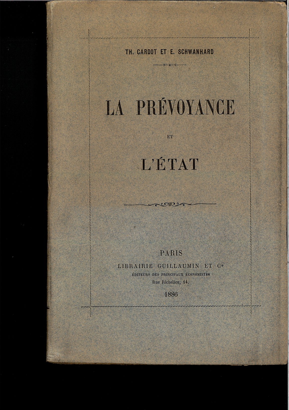 Amazonfr La Prévoyance Et Létat Théodore Cardot Emile - 