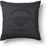 Northwest Harley-Davidson Tapestry Throw Pillow, 18 x 18 in | Officially Licensed, Authentic Woven Polyester, Sofa and Bed Accent, Textured Decorative Cushion, Spot Clean Only