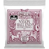 Ernie Ball Ernesto Palla Black &amp; Gold Ball-End Classical Guitar Strings 3-Pack, 28-42 Gauge (P03409)