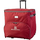 Balsam Hill Deluxe Rolling Ornament Chest - 100pc Christmas Decoration Storage with Dividers & Trays