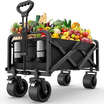 Primajor Folding Festival Trolley Cart 440LBS Heavy-Duty with Wheels