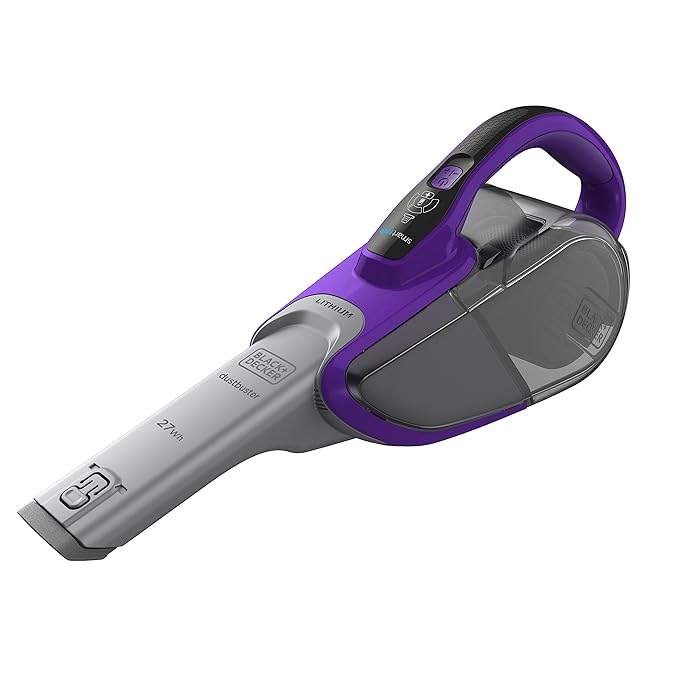 title=Black+Decker DVJ325BFSP-QW Aspiratore Ricaricabile Dustbuster Smart Tech con