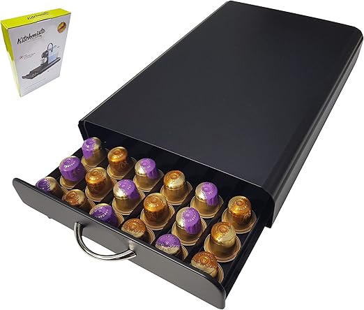 Soporte para cápsulas Nespresso Coffee Pod Holder - Negro mate: Amazon.es: Hogar