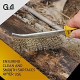 G4GADGET Brass Wire Brush Yellow Handle Long General Purpose Rust Removal view 6