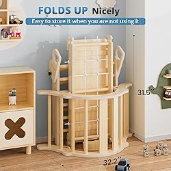 BlueWood 10-in-1 Pikler Triangle Set, Toddler