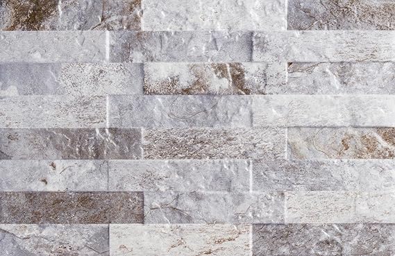 Wandfliese Dekor Brickside Beton-grau im Format 25x45cm Wandverblender