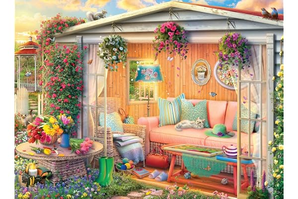 Buffalo Games - Country Life - Escape to The Shed - 1000 Piece Jigsaw Puzzle