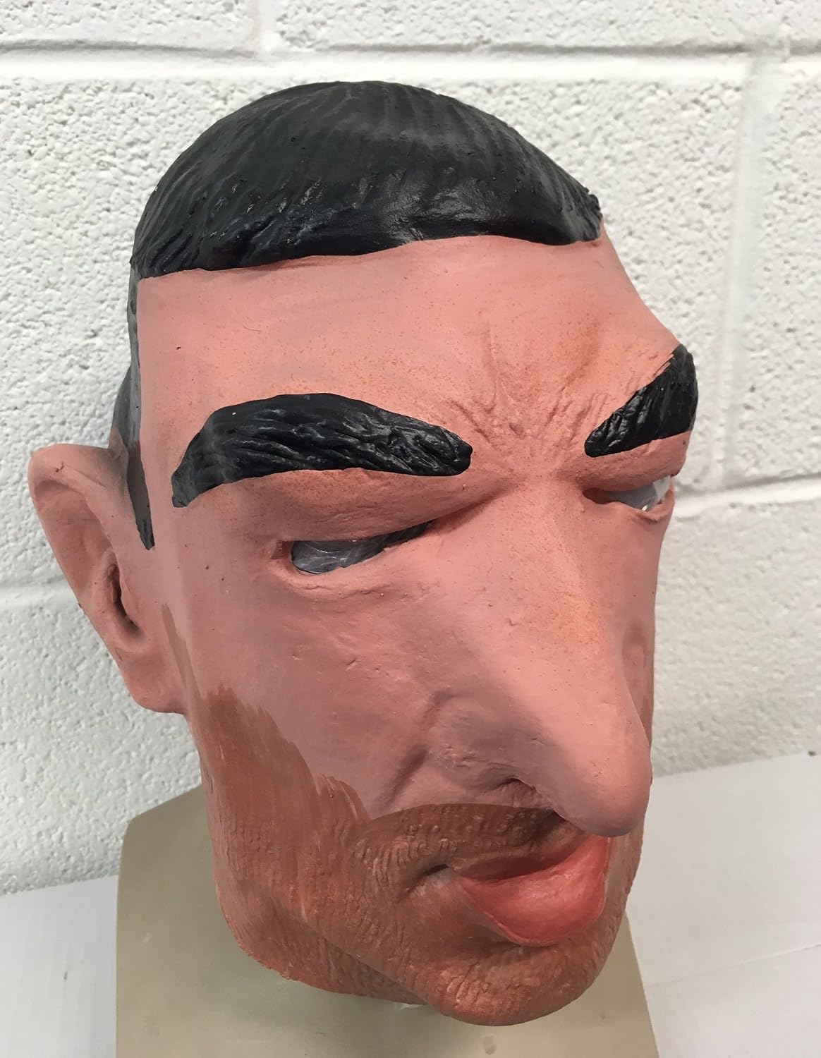 The Rubber Plantation TM 619219291996 Looking for Eric Cantona Mask Footballer Fancy dress Costume Halloween Latex Full Head Football Match - Image 5