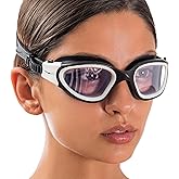 AqtivAqua Swimming Goggles, DX Wide View Swim Goggles for Adult Men Women, Anti Fog No Leaking