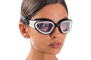 AqtivAqua Swimming Goggles, DX Wide View Swim Goggles for Adult Men Women, Anti Fog No Leaking