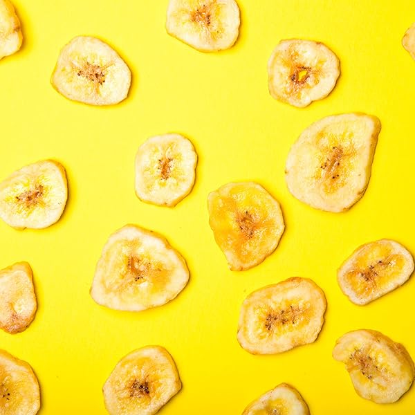 ELAN ORGANIC BANANA CHIPS, 4.8 OZ, NON-GMO, VEGAN, GLUTEN-FREE, KOSHER, SWEETENED WITH ORGANIC SUGAR, CRUNCHY SNACKS, SWEET SNACKS