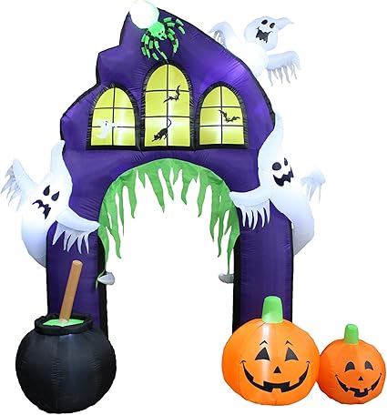 9 Foot Tall Halloween Inflatable Castle 