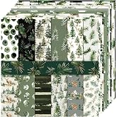 Diuhofart 12x12 Scrapbook Paper Pad - 24 Sheets Double-Sided Forest Woodland Paper - Pine Tree &amp; Mountain Patterns for Nature Journals, Camping Albums &amp; Men's Crafts