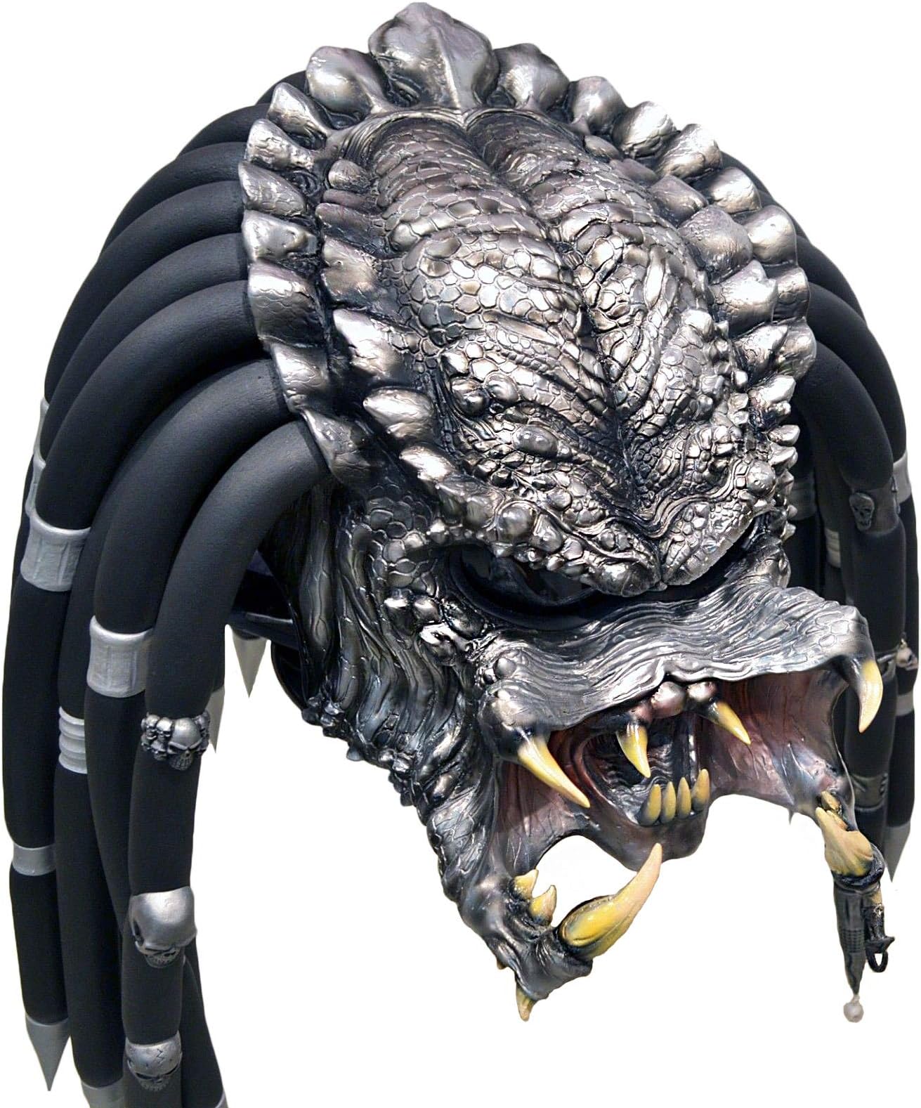 Predator Motorcycle Helmet | Cruisers Sports Street Bike Scooter Touring Moped Moto | for men and women | DOT & ECE Certified (Chrom L)