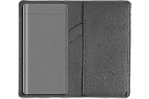 Leather Checkbook Cover for Men and Women, Check Book Case Card Holder with Free Divider, Standard Register Duplicate Checks 