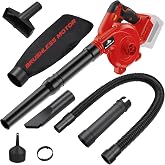 Cordless Leaf Blower for Milwaukee M18 Battery,Electric Jobsite Air Blower with Brushless Motor,6 Variable Speed Up to 180MPH