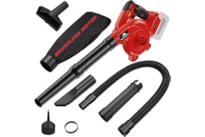 SUMYOUNG Cordless Leaf Blower for Milwaukee M18 Battery,Electric Jobsite Air Blower with Brushless Motor,6 Variable Speed Up to 180MPH,2-in-1 Handle Electric Blower and Vacuum Cleaner(Battery Not Included)