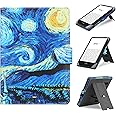 HoYiXi Universal Case Compatible with 6”-6.8” Kobo/Pocketbook/Tolino/Sony E-Book eReader Kindle Paperwhite/Kobo Clara HD/Kobo Clara 2E Leather Stand Cover for 6-6.8'' E-Book, Starry Night