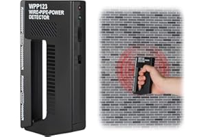 TASUNTE Wpp123 Metal Detector, 2025 New Wire Pipe Power Detector, 3in1 Wall Scanner Metal Detectors, Adjustable Wood Stud Finder Handheld Wall Scanner (Black)