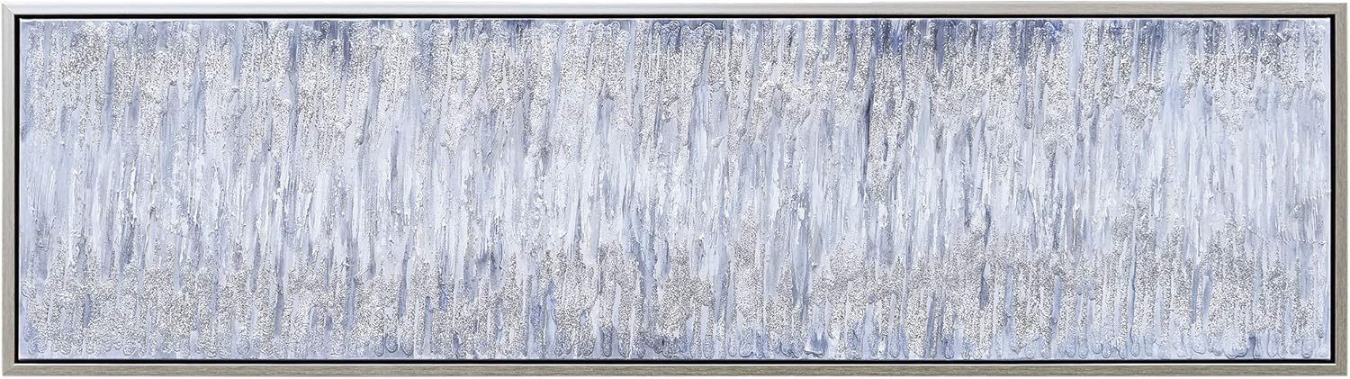 Paintings - Empire Art Direct Abstract Wall Art Textured Hand Painted Canvas by Martin Edwards, Champagne Silver Frame, 20