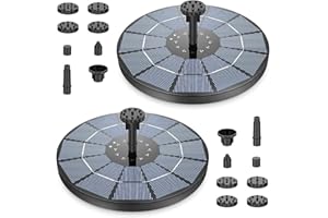 AISITIN 3.5W Solar Fountain, Solar Powered Water Fountain, Easy Setup Solar Fountain Pump for Bird Bath, Outdoor, Garden, Pon