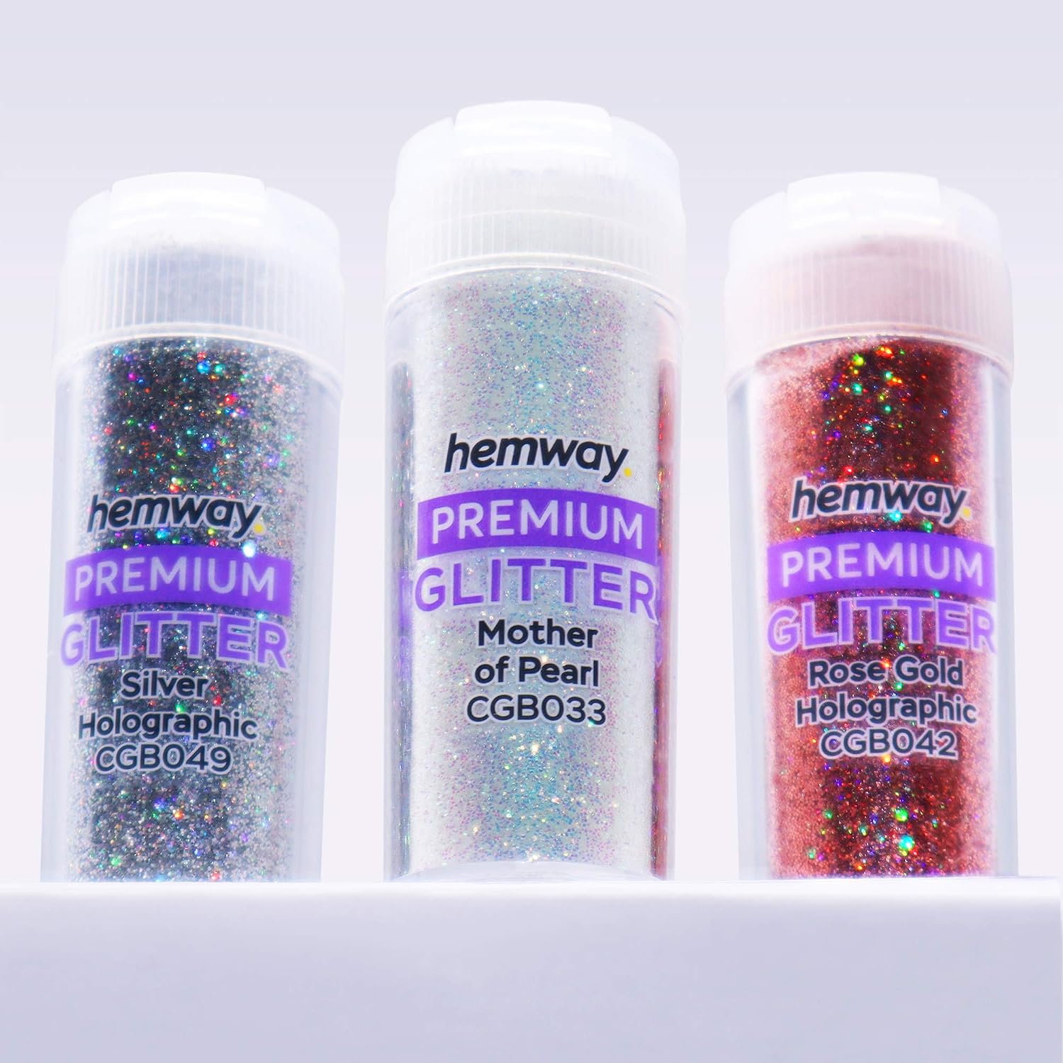 Craft Glitter Shaker Box Set, Multicolored, 54 Glitter Set - Image 5