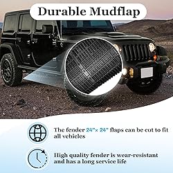 00108 Mud Flaps for Trucks, 2" Hitch Mounted