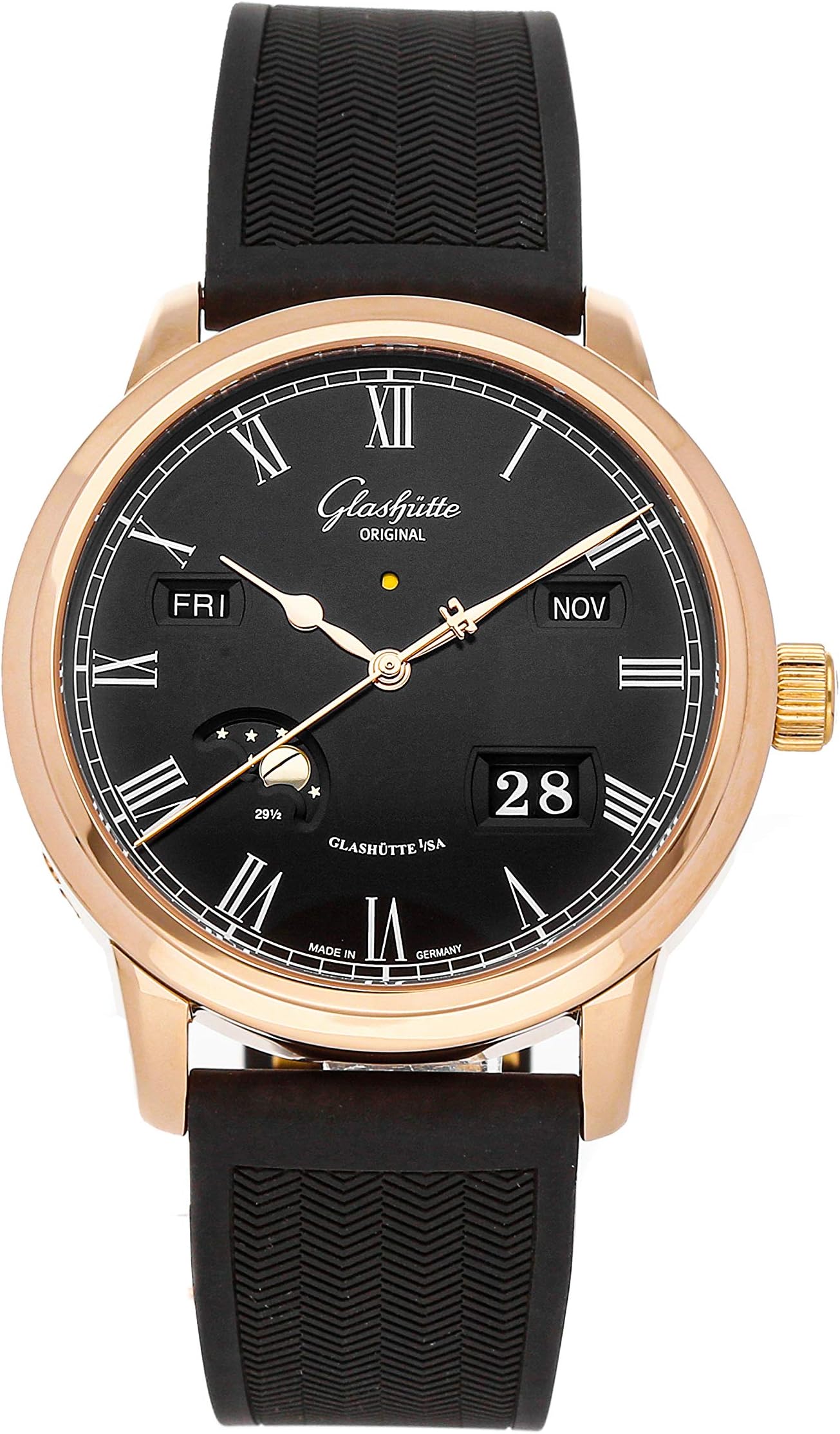 Glashutte Original Senator Mechanical (Automatic) Black Dial Mens Watch 100-02-25-05-04 (Certified Pre-Owned)