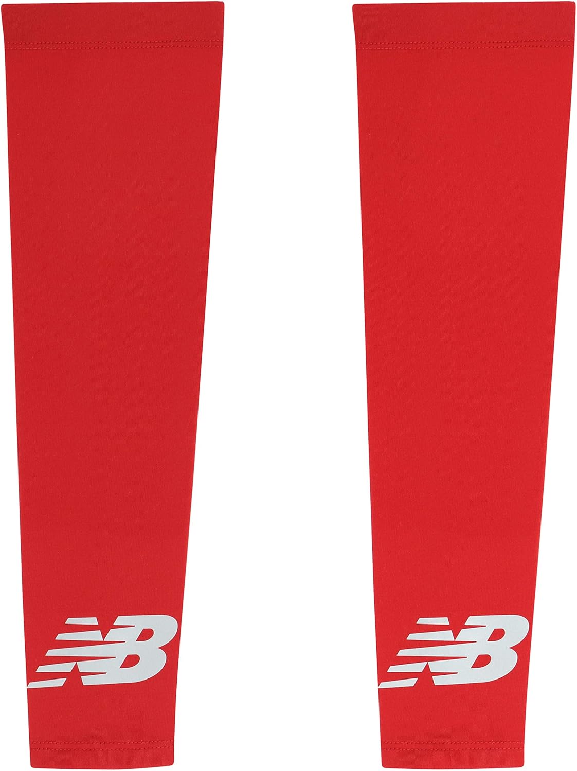 New Balance Unisex Outdoor Sports Compression Arm Sleeves, Arm Warmer, Black and White (1 Pair) : Clothing