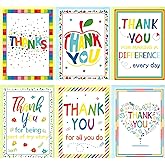 Fancy Land Thank You Teacher Cards Back to School Teacher Appreciation Card with Envelopes for Kids Students Toddlers Appreciation Gifts Supplies 12Pcs