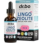 Zeolite Detox for Kids Lingo Drops - Natural Lingo Zeolite Drops for Kids Methylated B12 &amp; D3 Advanced Clinoptilolite - Pure Extra Clinoptilolite Leap Liquid Detox Body Cleanse Supplement Ages 3+, 2oz