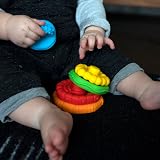 Baby Einstein Stack & Teethe Multi-Textured Teether Toy Set 5-Piece Ages 3 view 2