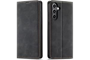 QLTYPRI Case for Samsung Galaxy S26 Case, Premium PU Leather Cover TPU Bumper with Card Holder Kickstand Hidden Magnetic Adso